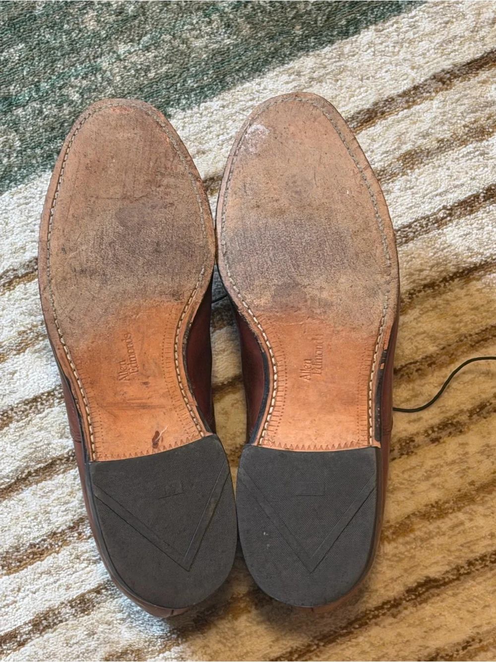 Allen Edmonds Brown Cap-Toe Oxford Dress Shoes